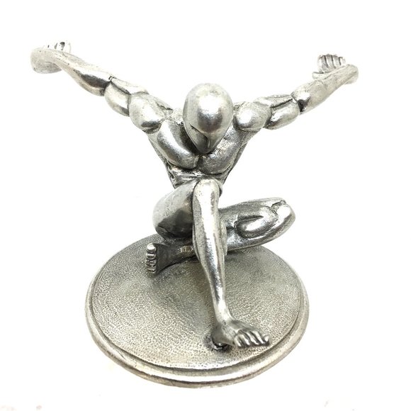 Jac Zagoory Designs Atlas Pewter Sculpture Pen Holder - Picture 1 of 15